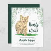 Wir können frühzeitig auf den Waldbärenkugel warte (Vorne/Hinten)