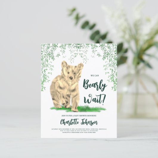 Wir können frühzeitig auf den Waldbärenkugel warte (Stehend Vorderseite)