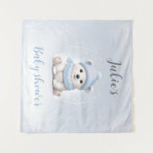 Wir können frühzeitig auf den Winter Boy Baby Dusc Wandteppich (Vorderseite (Horizontal))