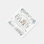 Wir können frühzeitig auf die Baby-Babydusche wart Serviette (Ecke)