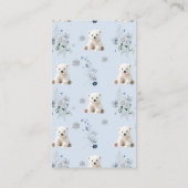 Wir können frühzeitig auf die Baby-Duschbücher war Begleitkarte (Rückseite)