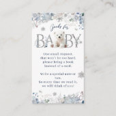 Wir können frühzeitig auf die Baby-Duschbücher war Begleitkarte (Vorderseite)