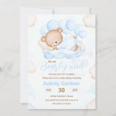 Wir können frühzeitig auf die Baby-Dusche warten Einladung (Vorderseite)