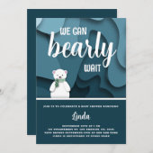 Wir können frühzeitig auf die Baby Winter Dusche w Einladung (Vorne/Hinten)