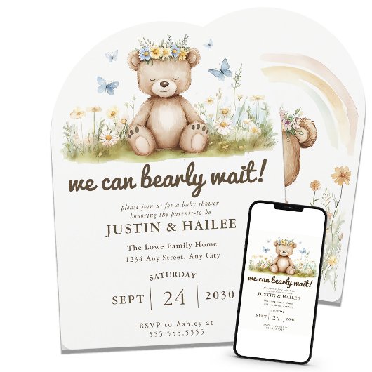 Wir können frühzeitig auf die Babydusche der Wildb Einladung