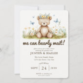 Wir können frühzeitig auf die Babydusche der Wildb Einladung (Vorderseite)