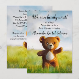 Wir können frühzeitig auf die Babydusche von Water Einladung