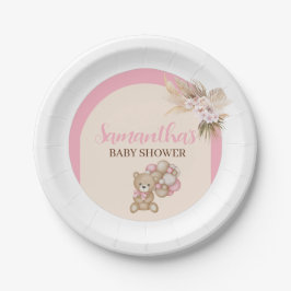 Wir können frühzeitig auf die Babydusche warten Pappteller