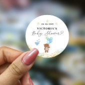 Wir können frühzeitig auf die Begrüßungswaage wart Runder Aufkleber