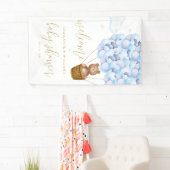 Wir können frühzeitig auf die Blue Boy Baby Dusche Banner (Insitu)