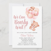 Wir können frühzeitig auf die Dusche eines Mädchen Einladung (Vorderseite)