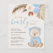 Wir können frühzeitig auf die Einladung der Babydu (Vorderseite)