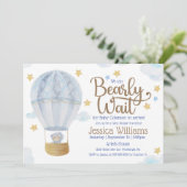 Wir können frühzeitig auf die Einladung der Babydu (Stehend Vorderseite)