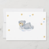 Wir können frühzeitig auf die Einladung der Babydu (Rückseite)