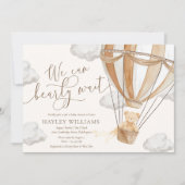 Wir können frühzeitig auf die Einladung eines Baby (Vorderseite)