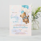 Wir können frühzeitig auf die Einladung eines Baby (Stehend Vorderseite)