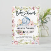 Wir können frühzeitig auf die Einladung eines Baby (Stehend Vorderseite)