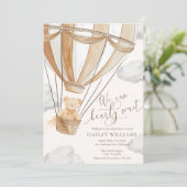 Wir können frühzeitig auf die Einladung eines Baby (Stehend Vorderseite)