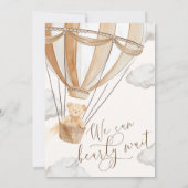 Wir können frühzeitig auf die Einladung eines Baby (Rückseite)