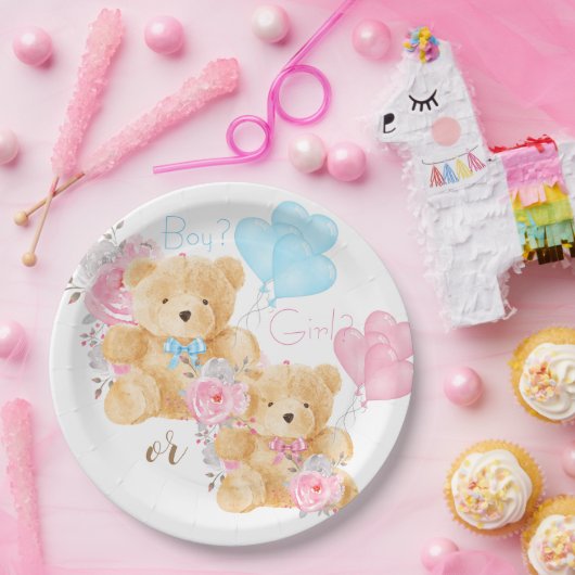 Wir können frühzeitig auf die Genderoffenbarung wa Pappteller (Party)