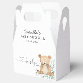 Wir können frühzeitig auf die grüne Teddy Bear Bab Geschenkschachtel (Geöffnet)