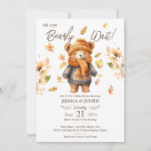 Wir können frühzeitig auf die Herbstdusche warten Einladung (Vorderseite)