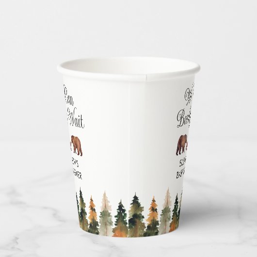 Wir können frühzeitig auf die Herbstdusche warten Pappbecher (Rechts)