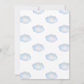 Wir können frühzeitig auf die Kinderdusche eines J Einladung (Rückseite)