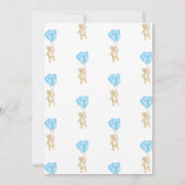 Wir können frühzeitig auf die Kinderdusche eines J Einladung (Rückseite)