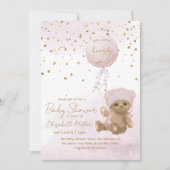 Wir können frühzeitig auf die Kinderdusche warten Einladung (Vorderseite)