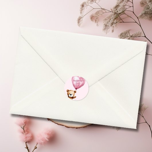 Wir können frühzeitig auf die Kinderdusche warten Runder Aufkleber