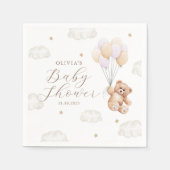 Wir können frühzeitig auf die Kinderdusche warten Serviette (Vorderseite)