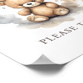 Wir können frühzeitig auf die neutrale Duschvorlie Poster (Ecke)