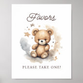 Wir können frühzeitig auf die neutrale Duschvorlie Poster (Vorne)