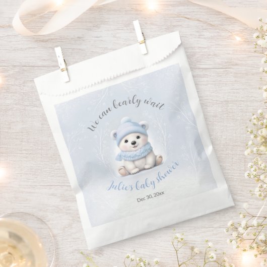 Wir können frühzeitig auf die Niedliche Bärenblaue Geschenktütchen (Ausgeschnitten)