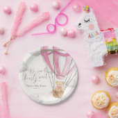 Wir können frühzeitig auf die Pink Teddy Bear Baby Pappteller (Party)