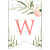 Wir können frühzeitig auf die rosa grüne Babydusch Wimpelkette (Erste Fahne)