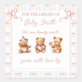 Wir können frühzeitig auf die rosa Schnürsenkel wa Quadratischer Aufkleber