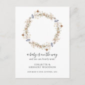 Wir können frühzeitig auf die schlafende Teddybäre Ankündigungspostkarte (Vorderseite)