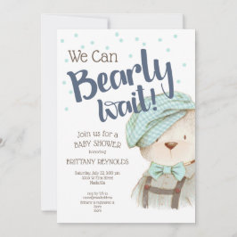 Wir können frühzeitig auf die Teddy Bear Babydusch Einladung