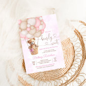 Wir können frühzeitig auf die Teddy Bear Babydusch Einladung