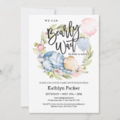 Wir können frühzeitig auf die Teddy Bear Babydusch Einladung (Vorderseite)