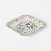 Wir können frühzeitig auf die Teddy Bear Babydusch Pappteller (Gewinkelt)