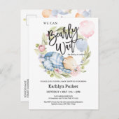 Wir können frühzeitig auf die Teddy Bear Babydusch Postkarte (Vorne/Hinten)