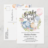 Wir können frühzeitig auf die Teddy Bear Babydusch Postkarte (Vorne/Hinten)