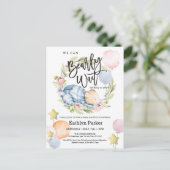 Wir können frühzeitig auf die Teddy Bear Babydusch Postkarte (Stehend Vorderseite)