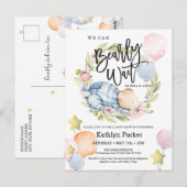 Wir können frühzeitig auf die Teddy Bear Babydusch Postkarte (Vorne/Hinten)