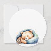 Wir können frühzeitig auf die Teddy Bear Babydusch Save The Date (Rückseite)