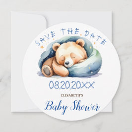 Wir können frühzeitig auf die Teddy Bear Babydusch Save The Date