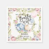 Wir können frühzeitig auf die Teddy Bear Babydusch Serviette (Vorderseite)